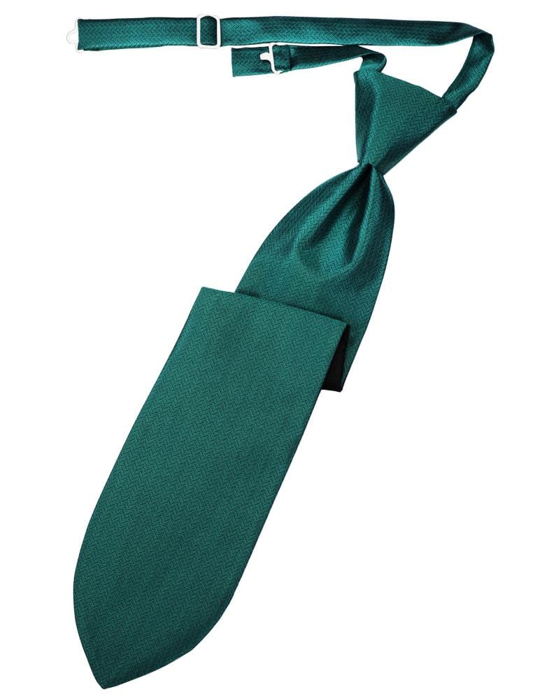 Cardi Jade Herringbone Kids Necktie
