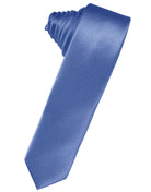 Classic Collection Cornflower Luxury Satin Skinny Necktie