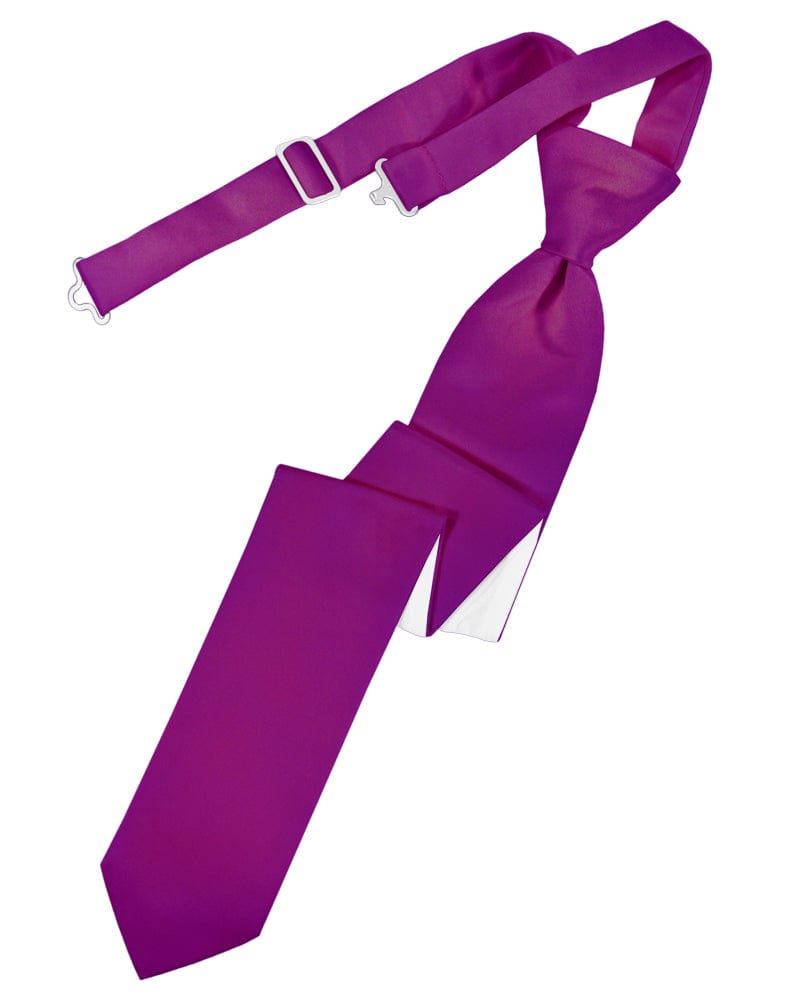 Classic Collection Fuchsia Luxury Satin Skinny Windsor Tie