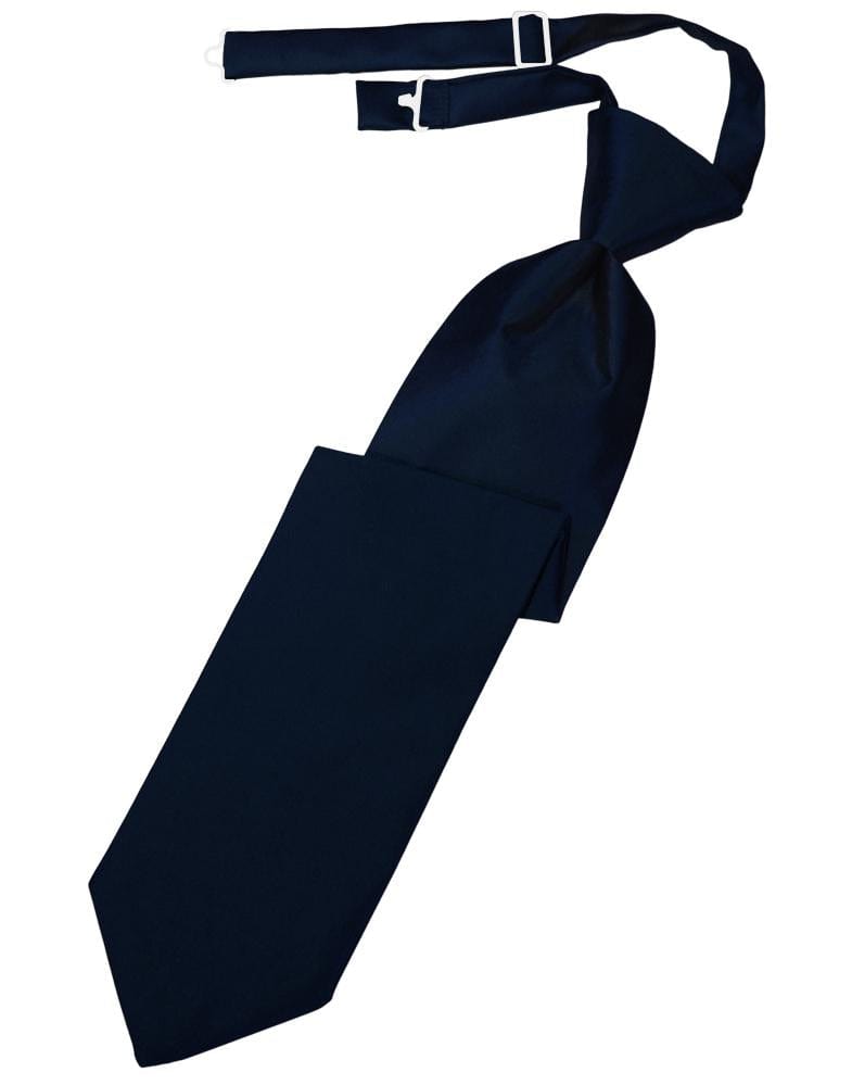 Cardi Midnight Blue Luxury Satin Kids Necktie
