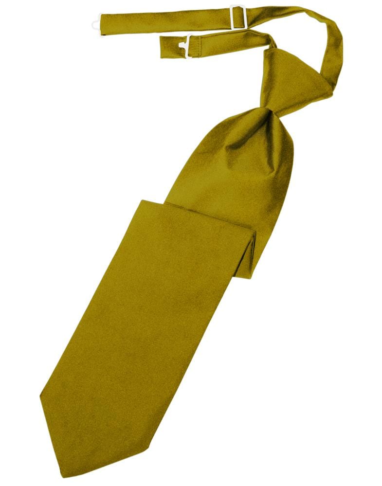 Cardi Gold Luxury Satin Kids Necktie