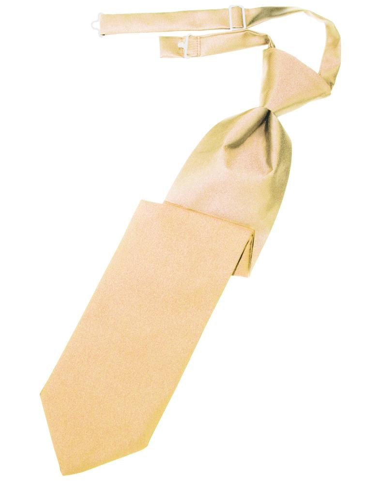 Cardi Peach Luxury Satin Kids Necktie