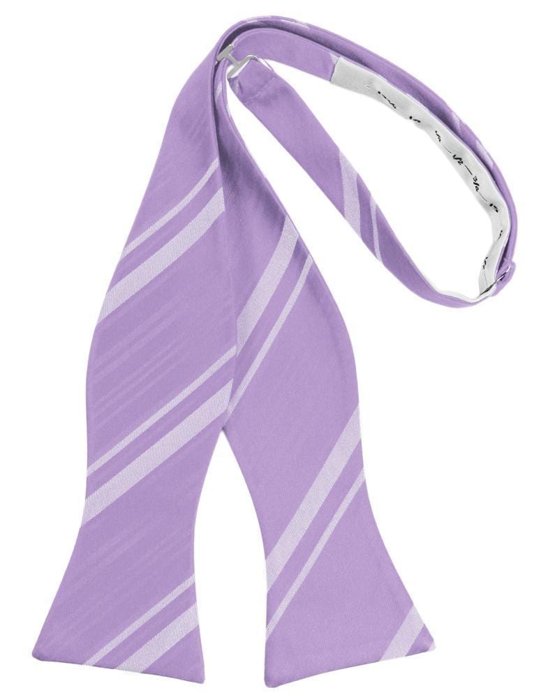 Cardi Self Tie Heather Striped Satin Bow Tie