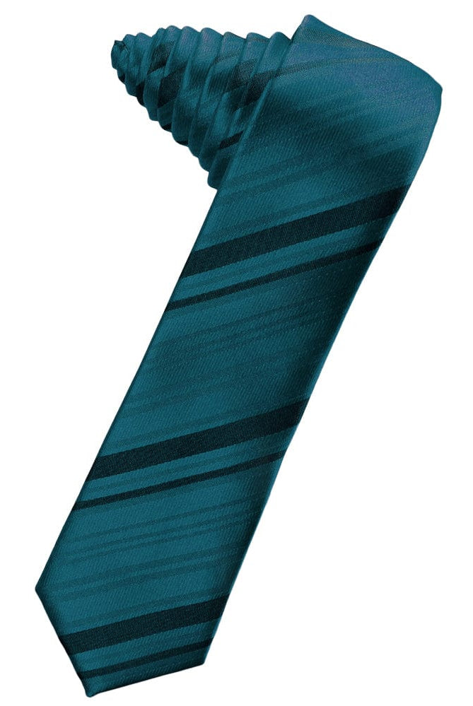 Classic Collection Oasis Striped Satin Skinny Necktie
