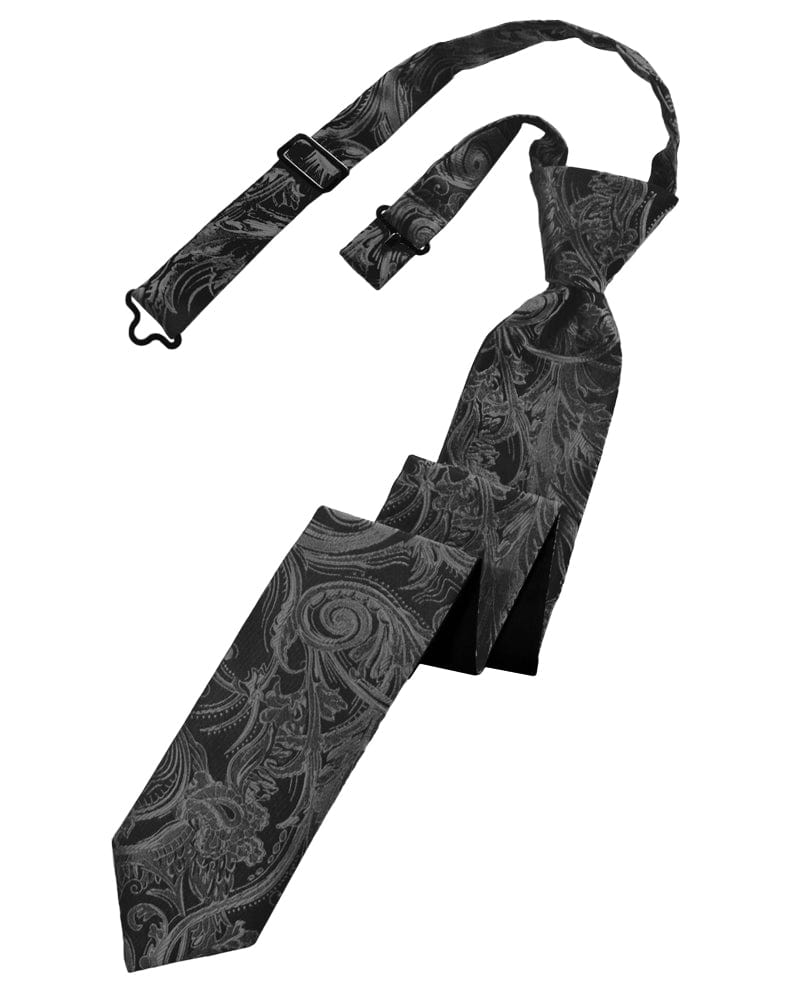 Classic Collection Charcoal Tapestry Skinny Windsor Tie