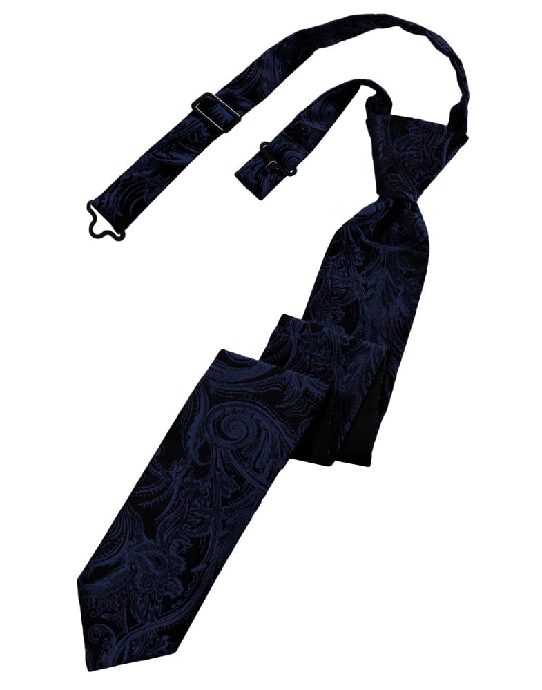 Classic Collection Midnight Blue Tapestry Skinny Windsor Tie
