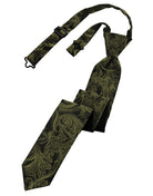 Classic Collection Moss Tapestry Skinny Windsor Tie
