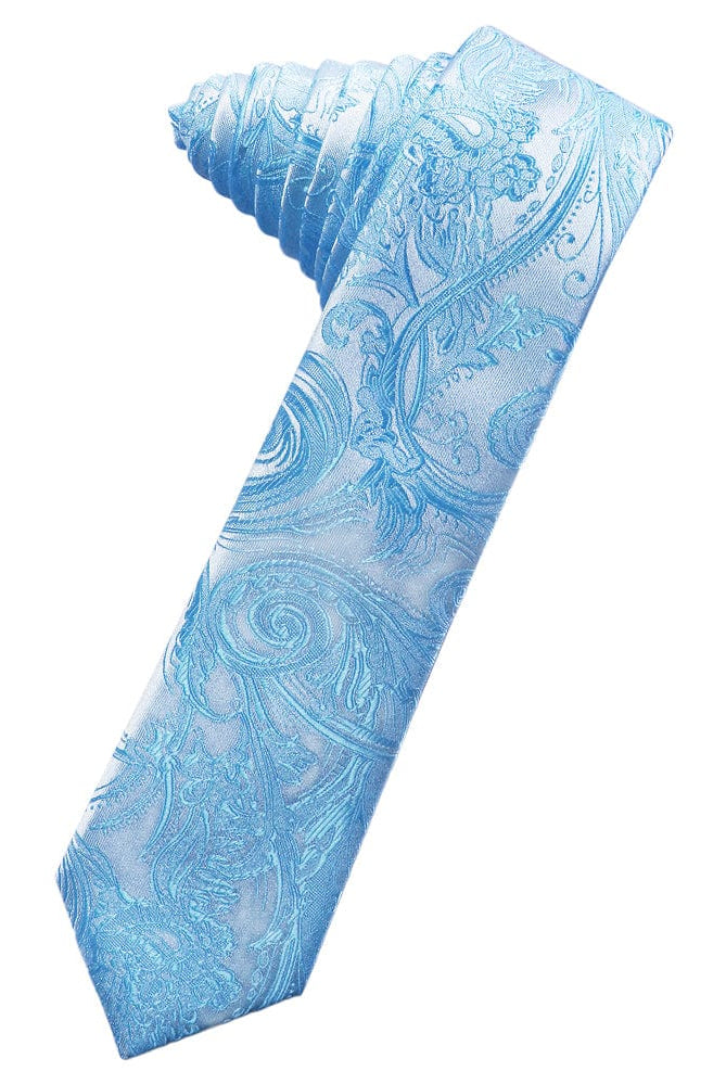 Classic Collection Turquoise Tapestry Skinny Necktie