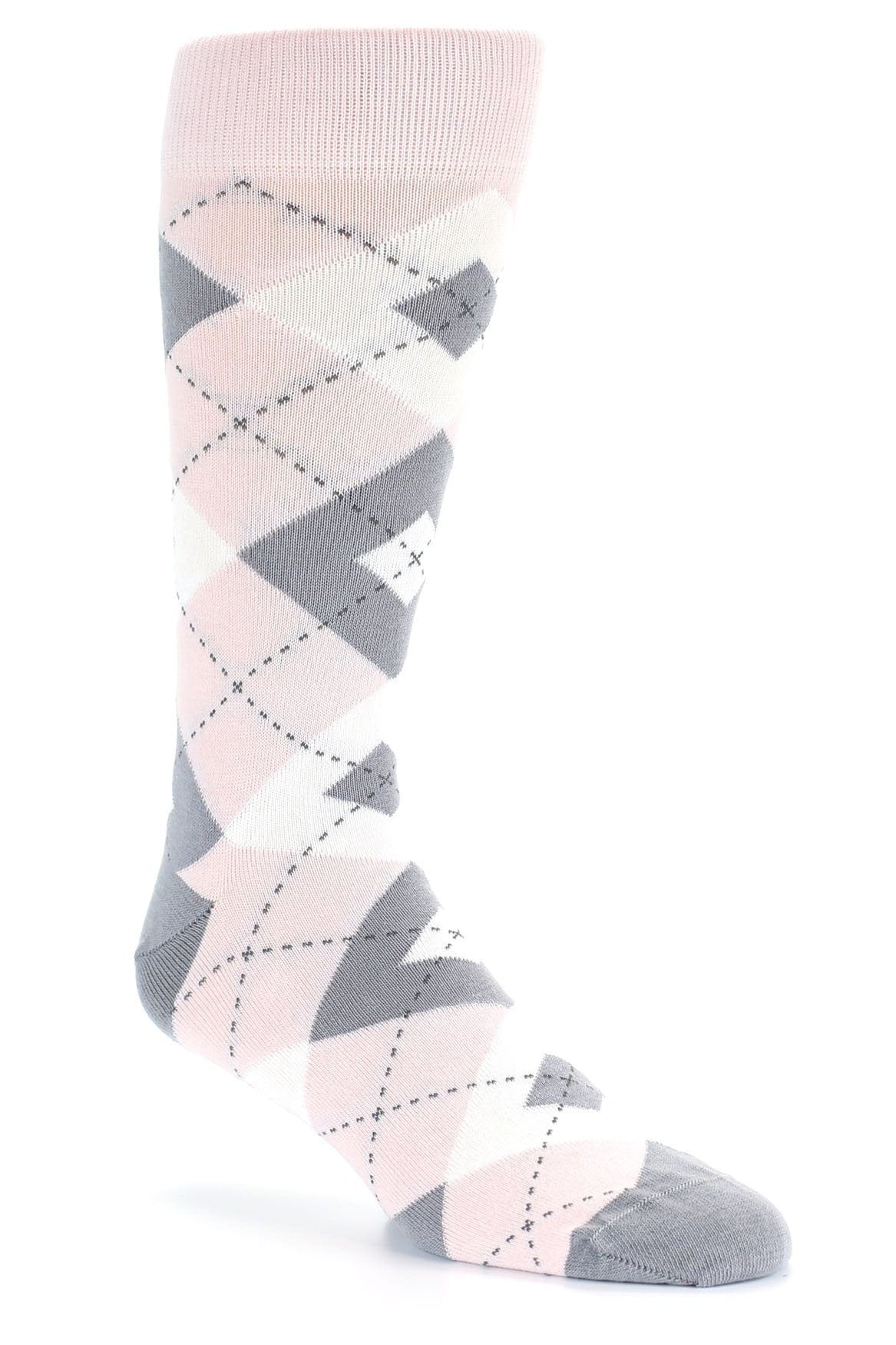 Bold Socks Petal Grey Bold Argyle Socks