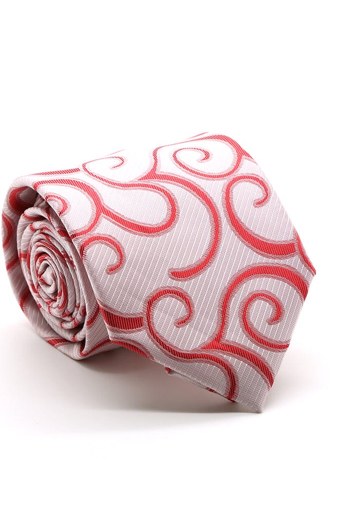 Ferrecci Red and White Clayton Necktie