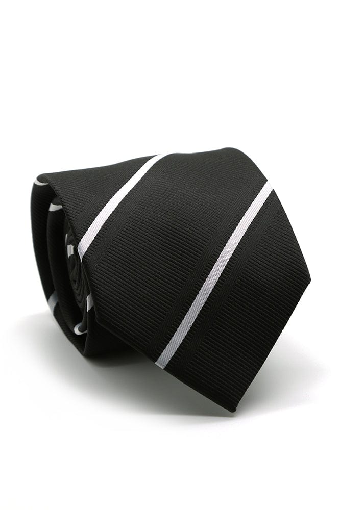 Ferrecci Black and White Montebello Necktie