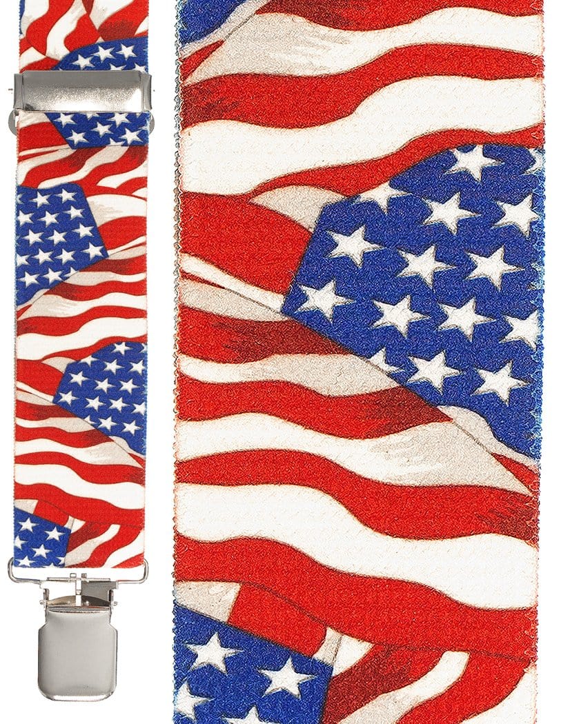 Cardi "Old Glory Waving Flag" Suspenders