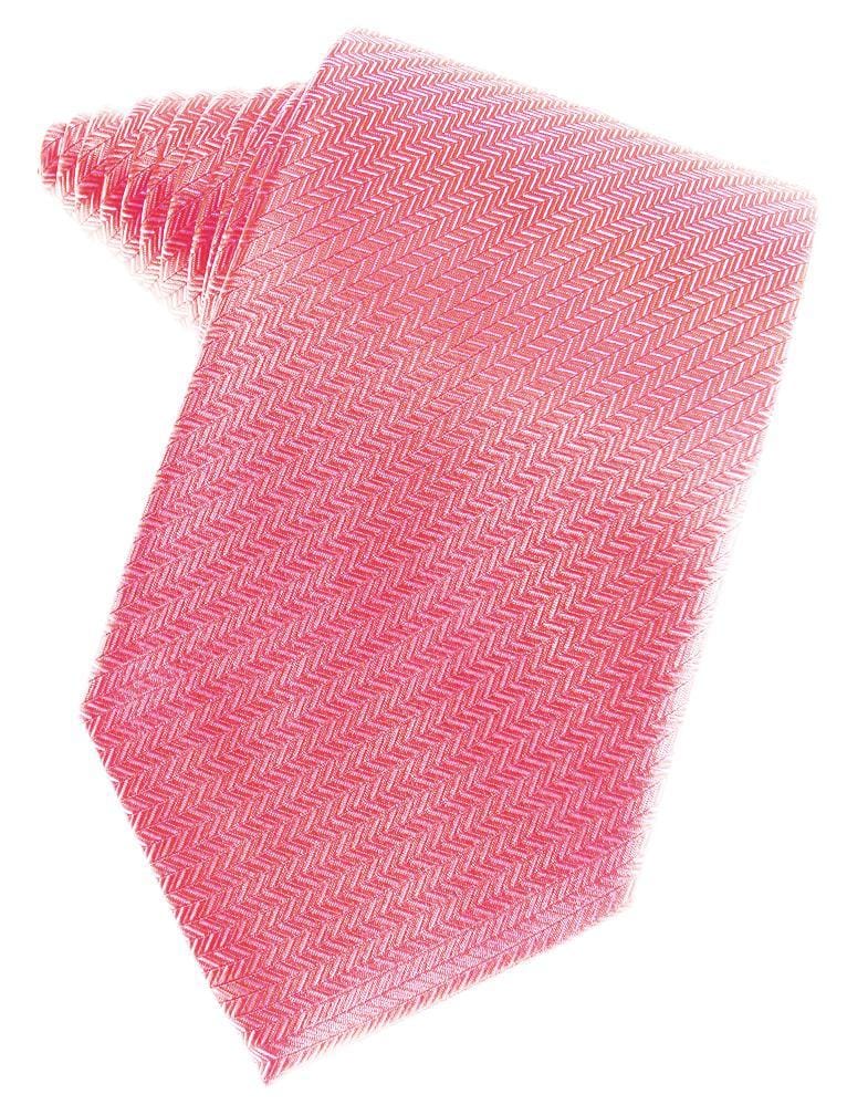 Cardi Bubblegum Herringbone Necktie