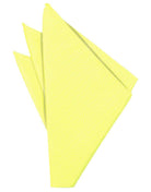 Cardi Lemon Herringbone Pocket Square