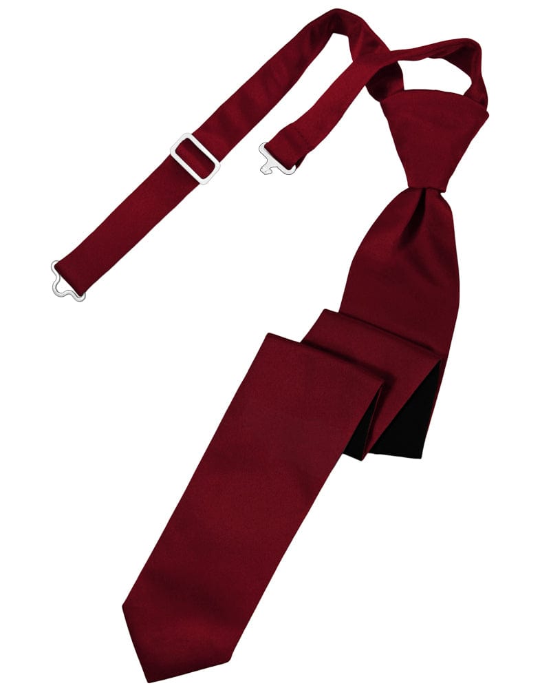 Classic Collection Apple Luxury Satin Skinny Windsor Tie