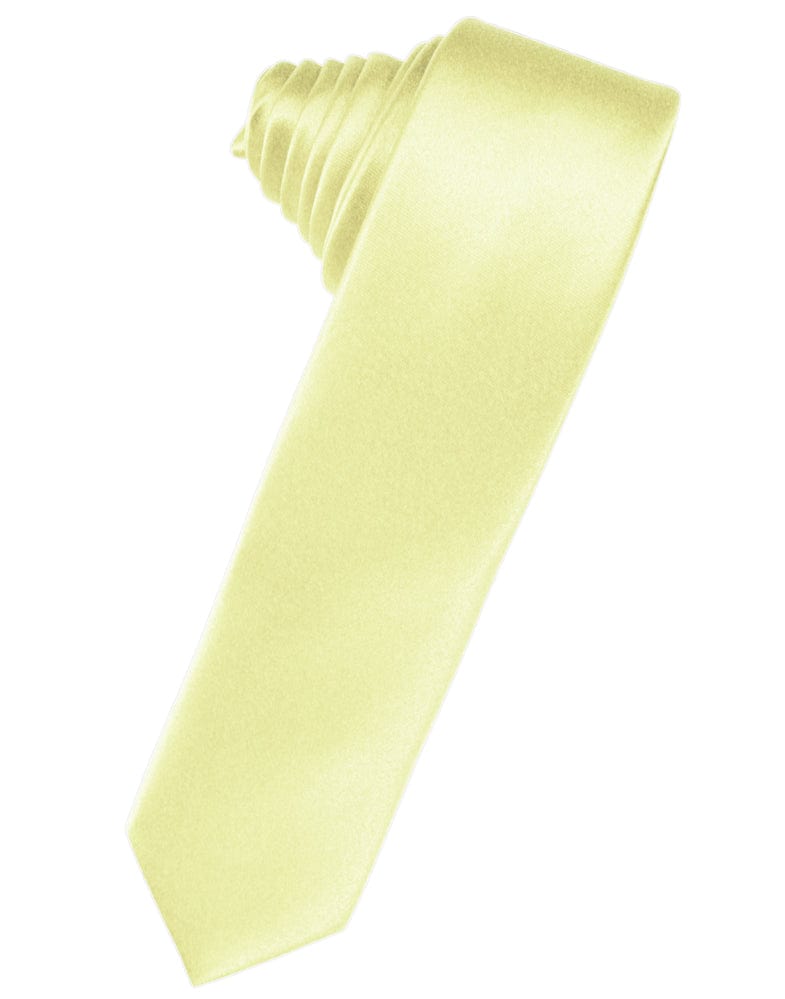 Classic Collection Banana Luxury Satin Skinny Necktie