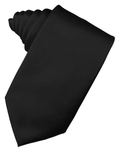 Cardi Black Luxury Satin Necktie