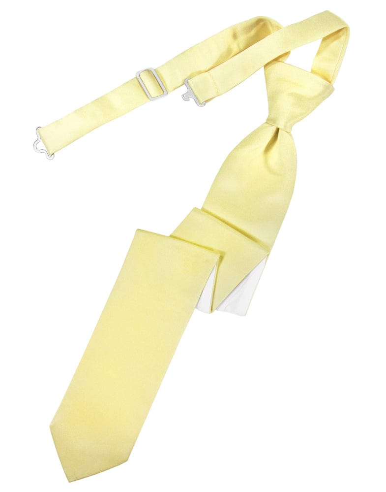 Classic Collection Canary Luxury Satin Skinny Windsor Tie