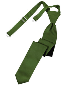 Classic Collection Clover Luxury Satin Skinny Windsor Tie