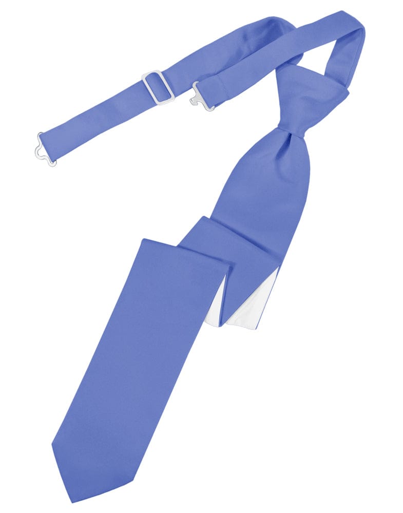 Classic Collection Cornflower Luxury Satin Skinny Windsor Tie