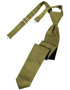 Classic Collection Fern Luxury Satin Skinny Windsor Tie