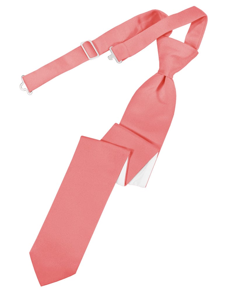 Classic Collection Guava Luxury Satin Skinny Windsor Tie