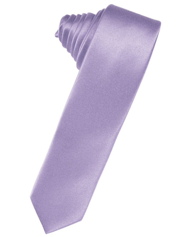 Classic Collection Heather Luxury Satin Skinny Necktie