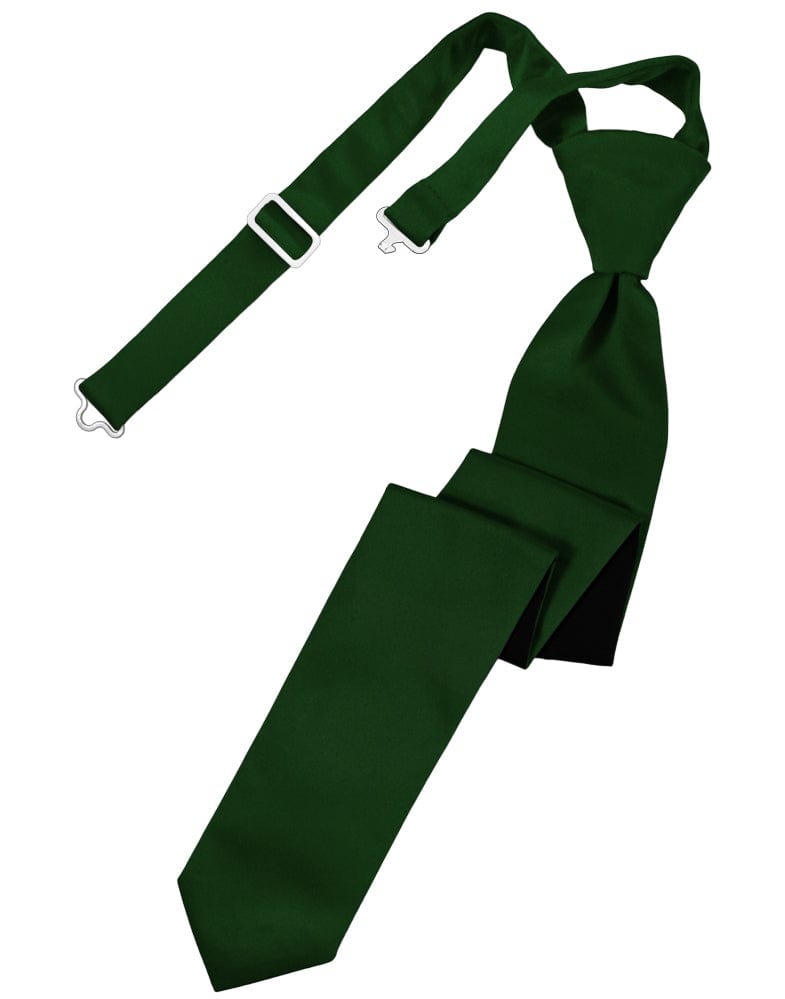 Classic Collection Hunter Luxury Satin Skinny Windsor Tie