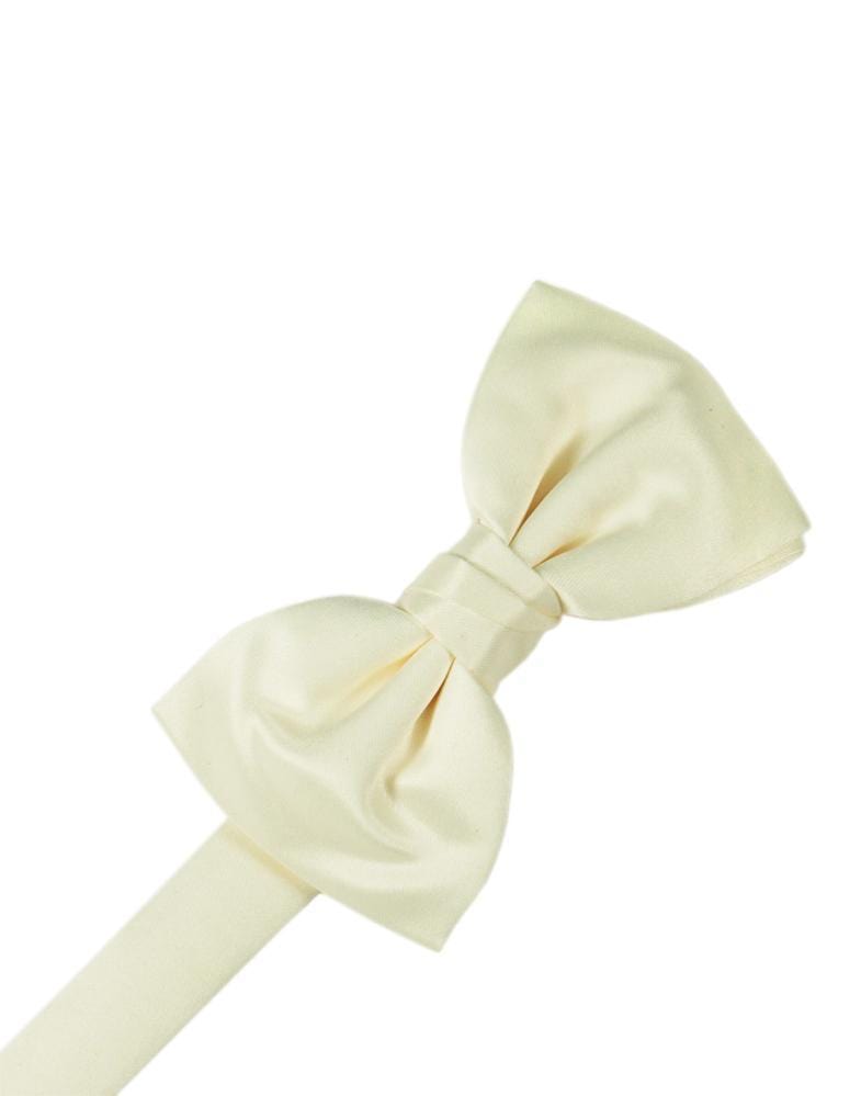 Cardi Pre-Tied Ivory Luxury Satin Kids Bow Tie