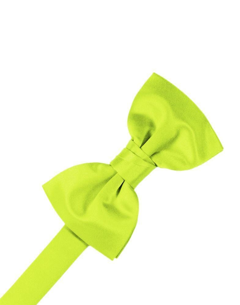 Cardi Pre-Tied Lime Luxury Satin Kids Bow Tie