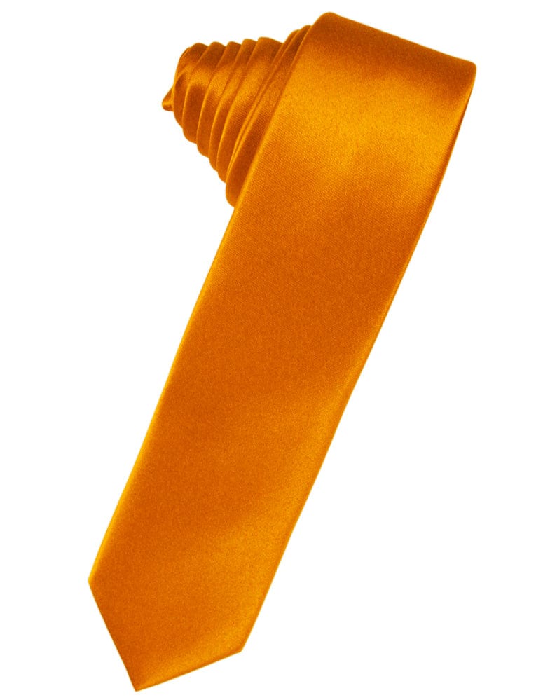 Classic Collection Mandarin Luxury Satin Skinny Necktie