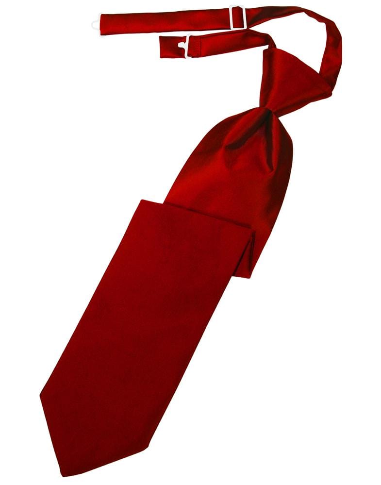 Cardi Scarlet Luxury Satin Kids Necktie