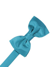 Cardi Pre-Tied Turquoise Luxury Satin Bow Tie