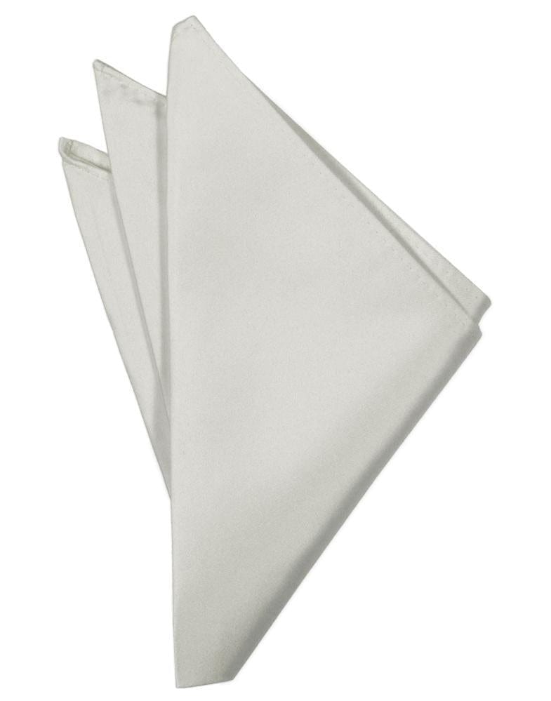 Cristoforo Cardi Platinum Noble Silk Pocket Square