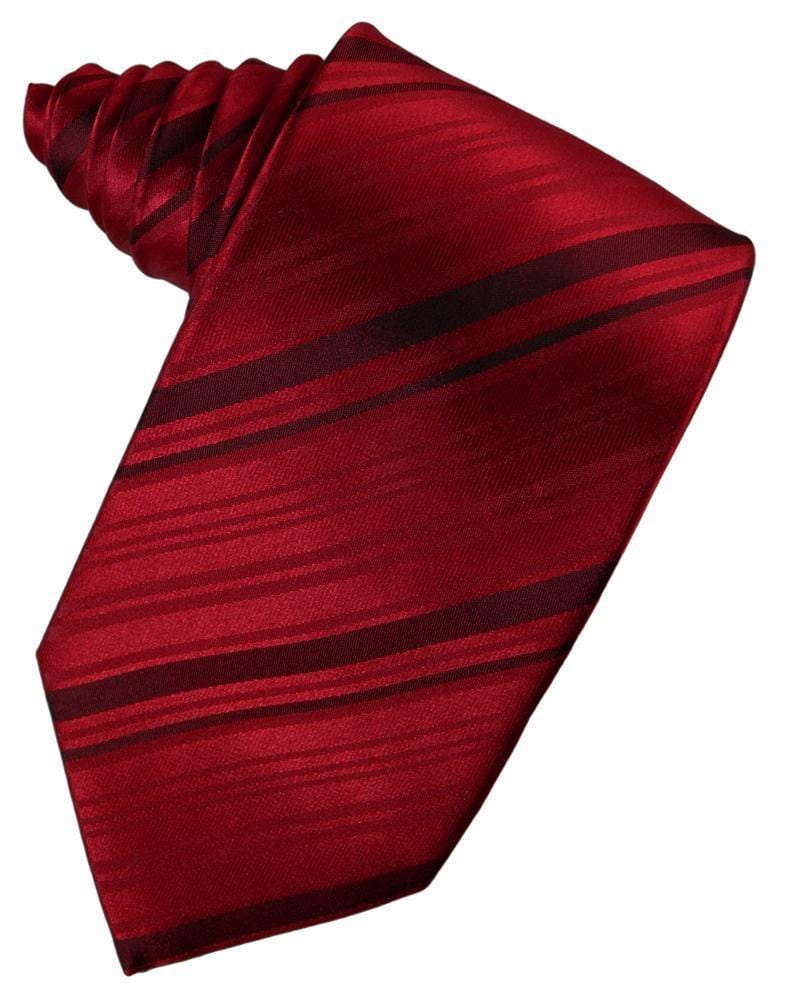 Cardi Apple Striped Satin Necktie
