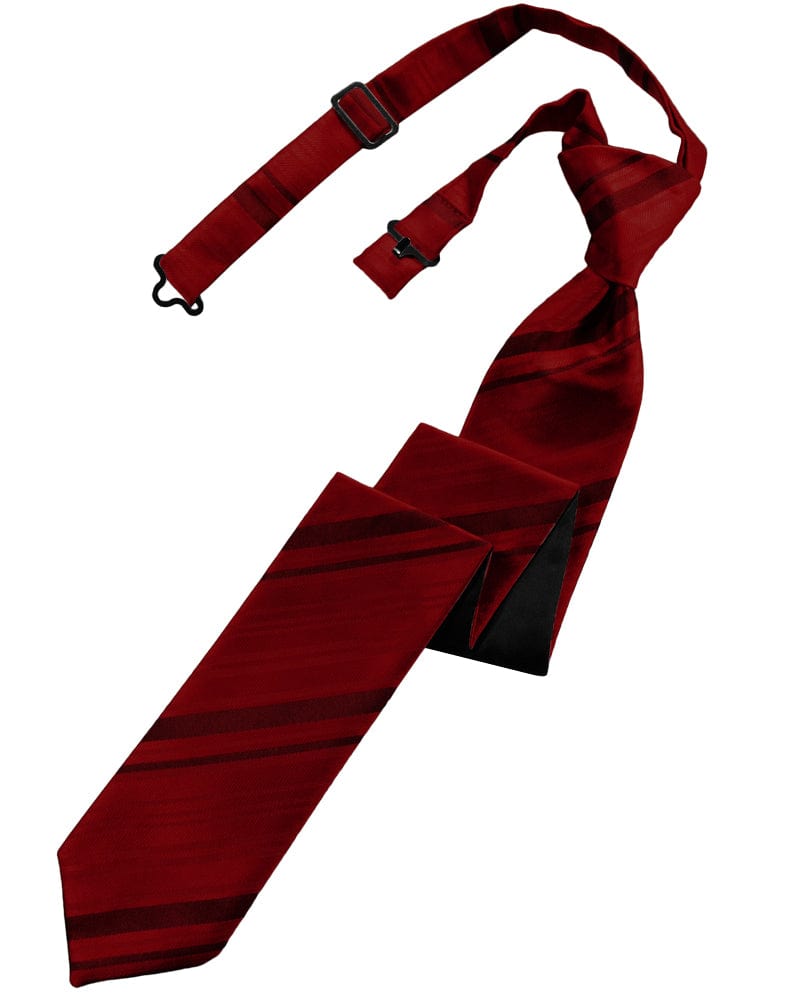 Classic Collection Apple Striped Satin Skinny Windsor Tie