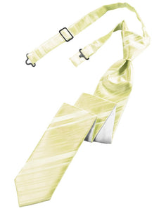 Classic Collection Banana Striped Satin Skinny Windsor Tie
