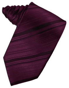 Cardi Berry Striped Satin Necktie