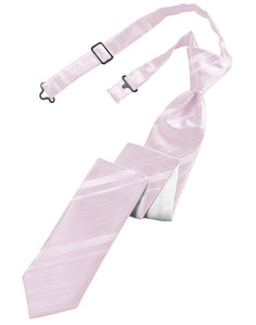 Classic Collection Blush Striped Satin Skinny Windsor Tie