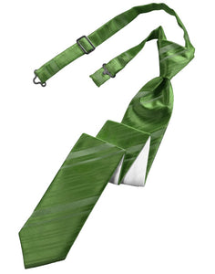 Classic Collection Clover Striped Satin Skinny Windsor Tie