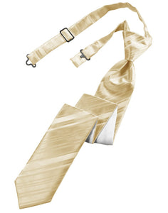 Classic Collection Golden Striped Satin Skinny Windsor Tie