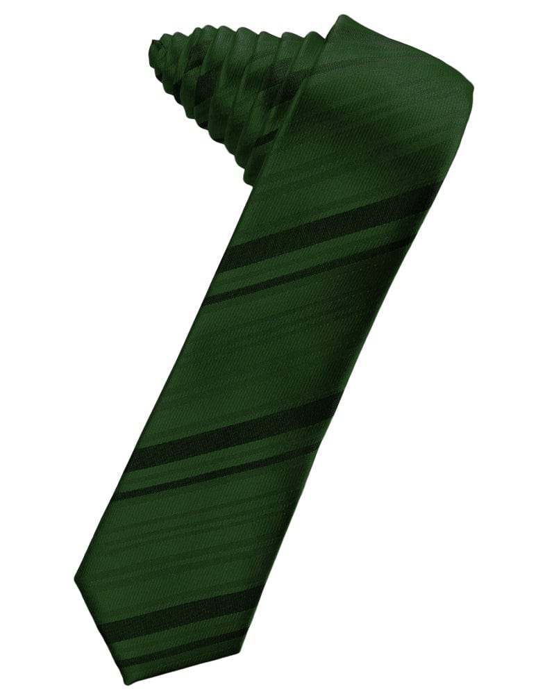 Classic Collection Holly Striped Satin Skinny Necktie
