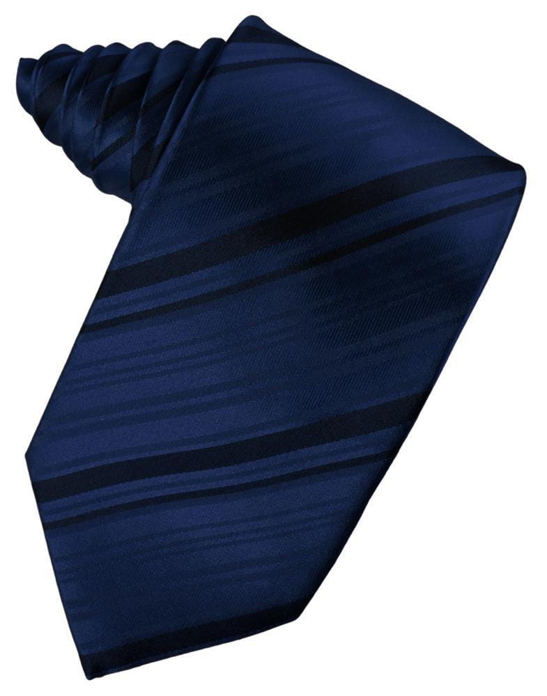 Cardi Peacock Striped Satin Necktie
