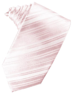 Cardi Pink Striped Satin Necktie