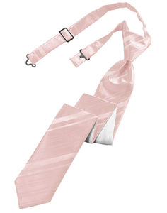 Classic Collection Pink Striped Satin Skinny Windsor Tie