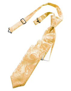 Classic Collection Apricot Tapestry Skinny Windsor Tie