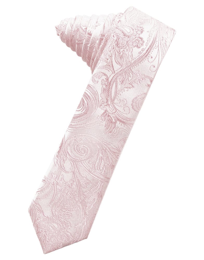 Classic Collection Blush Tapestry Skinny Necktie