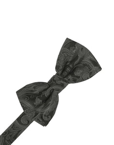 Cardi Pre-Tied Charcoal Tapestry Kids Bow Tie