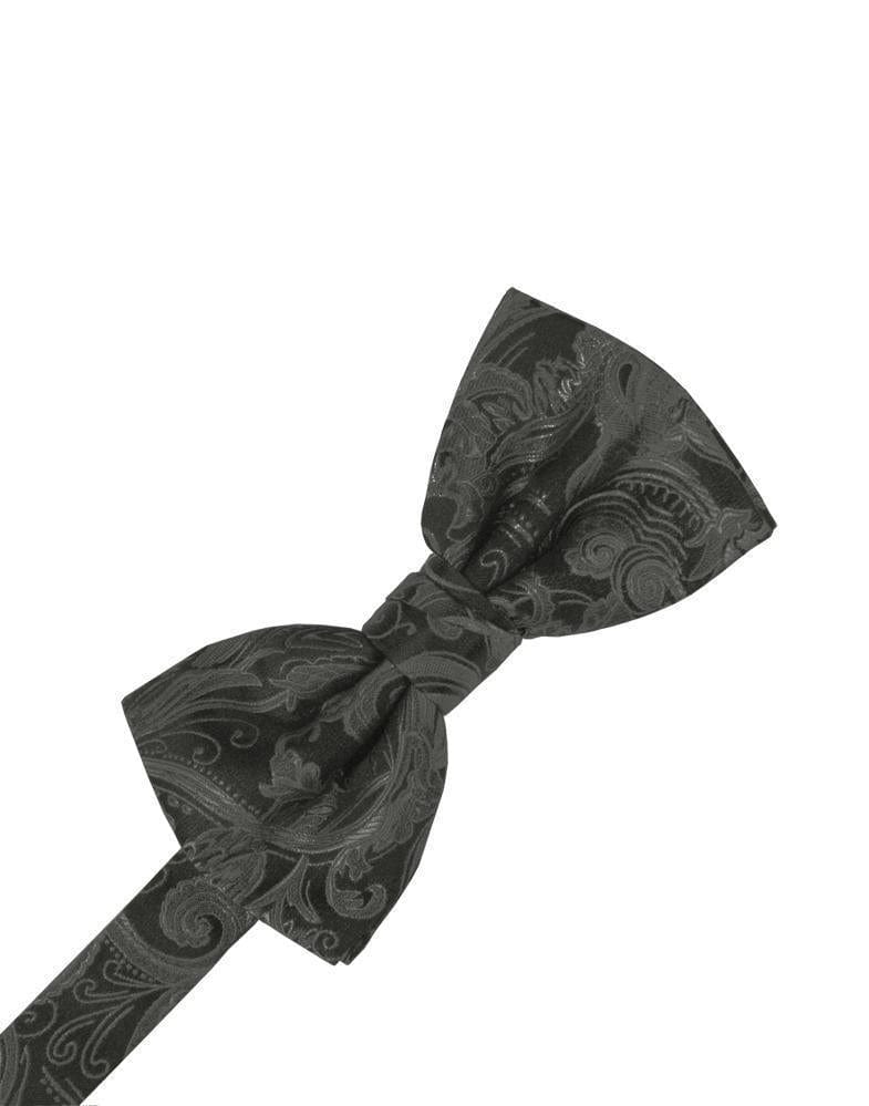 Cardi Pre-Tied Charcoal Tapestry Kids Bow Tie