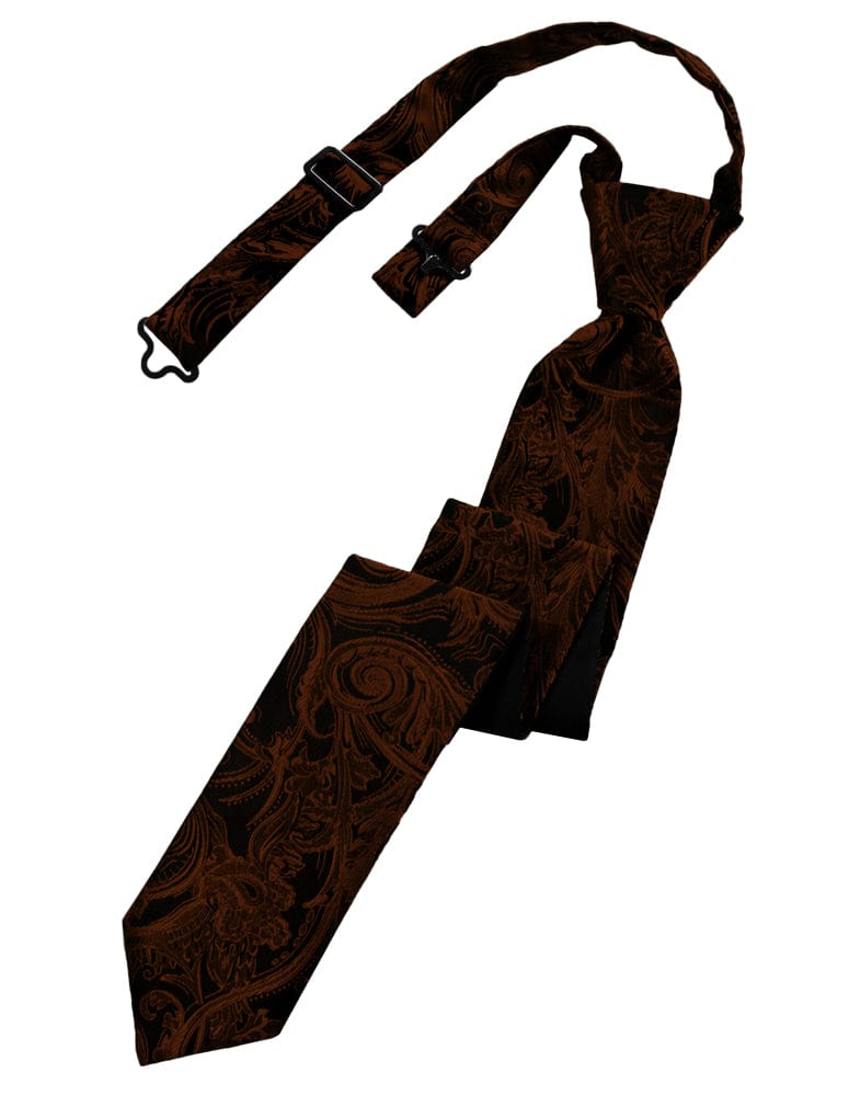 Classic Collection Cognac Tapestry Skinny Windsor Tie